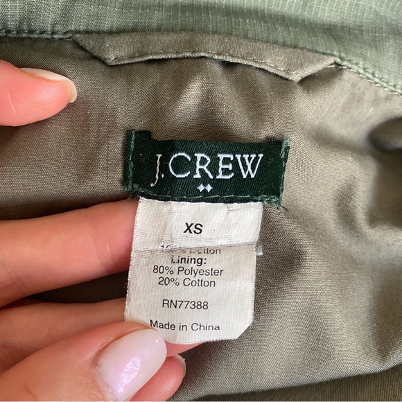 J Crew Lightweight Army Green Field Utility Jacket sz XS - Picture 5 of 5